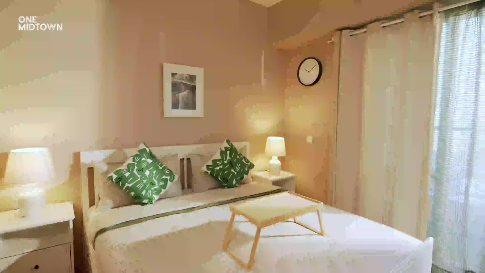 Guest bedroom, 3 BHK sample apartment