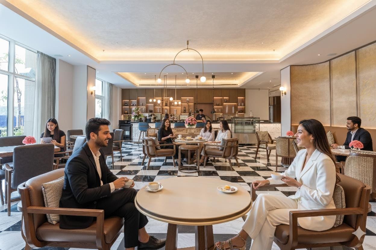 Parisian-style café, DLF ONE Midtown