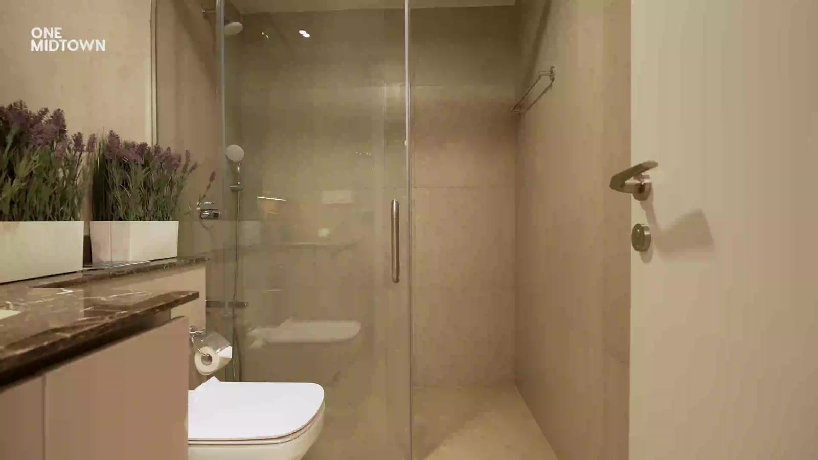 Washroom, 3 BHK sample apartment