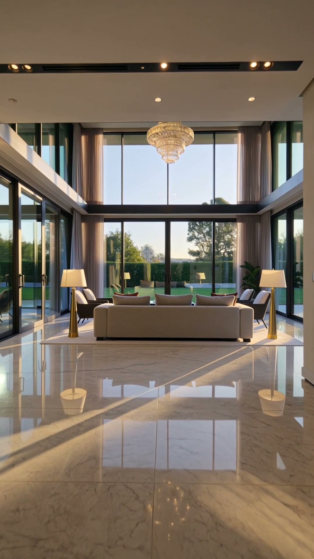 A light-filled living room — conceptual visualisation, not the actual project