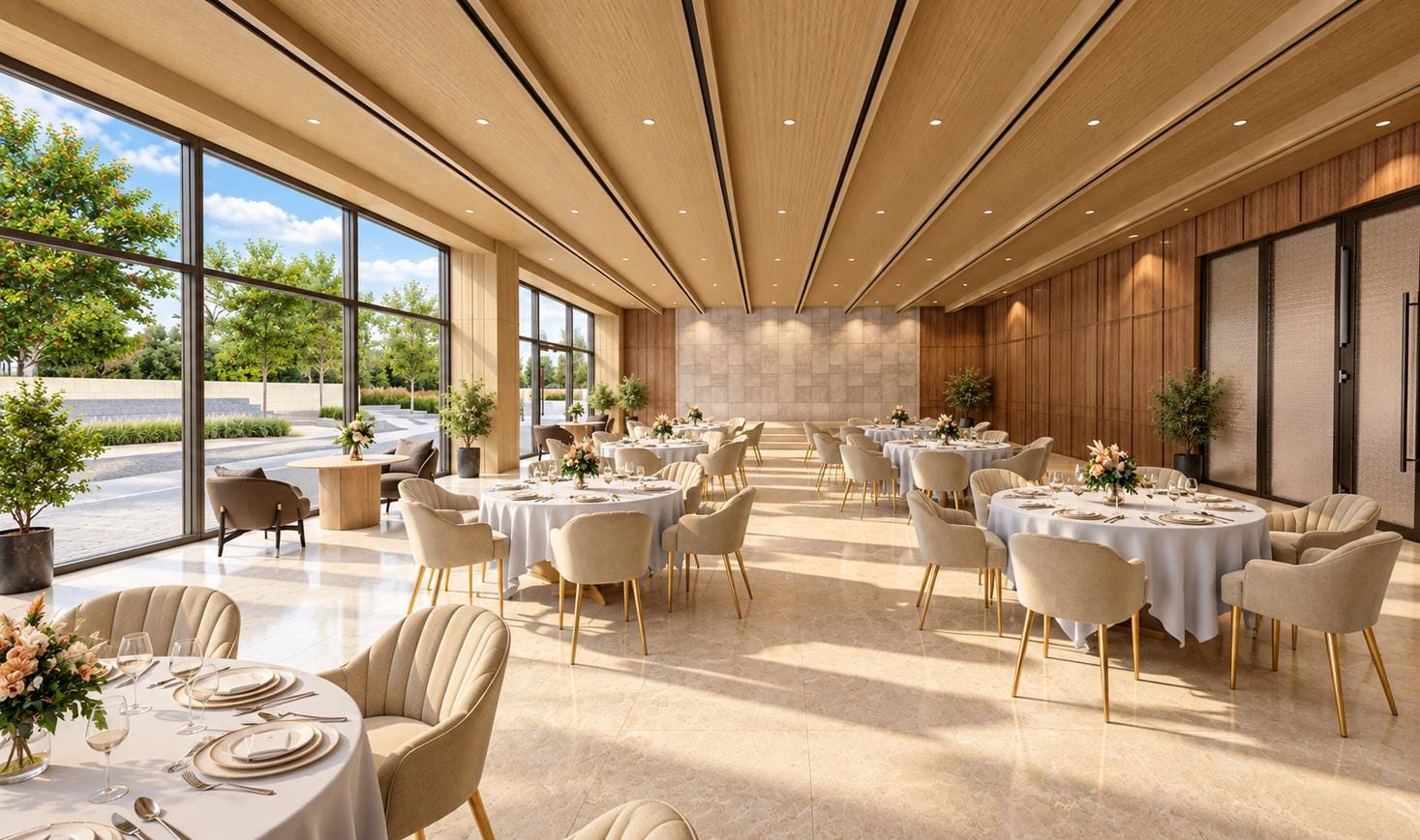 Banquet hall, Leafsong Retreat, Greater Noida