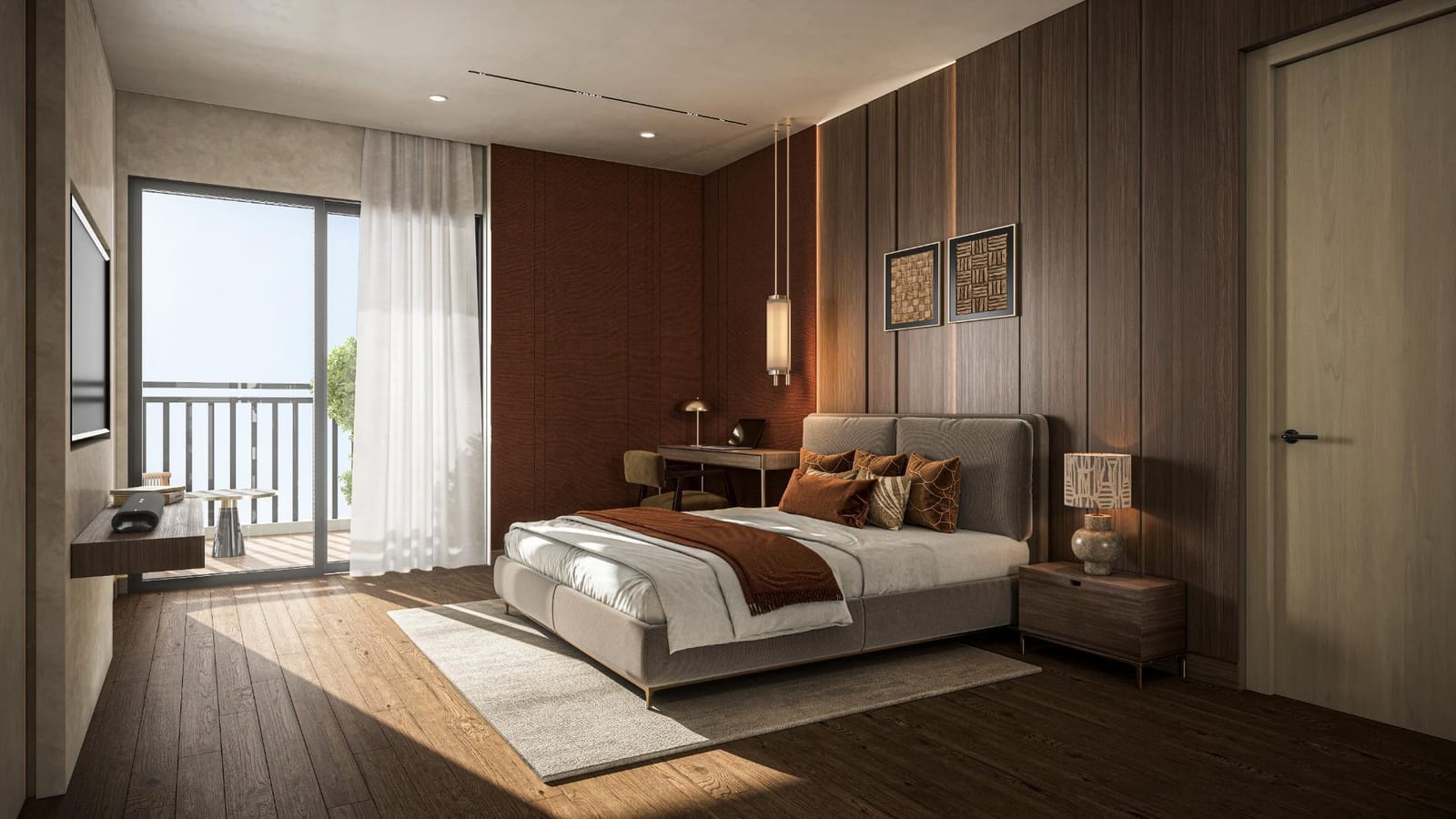 Master bedroom, 3 BHK — artist's impression
