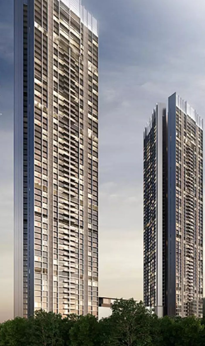 Eternia & Enigma towers, Mulund West, Mumbai — artist's impression