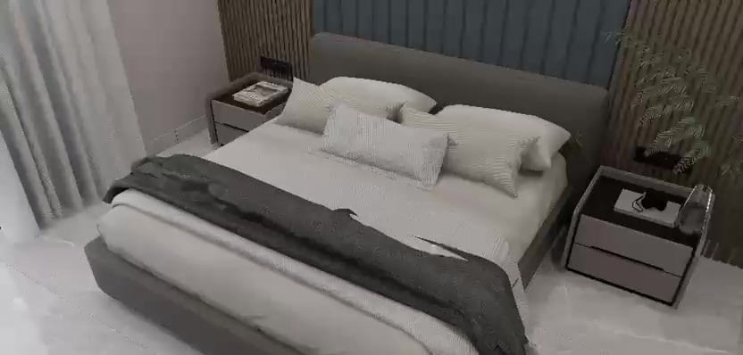 Third bedroom, 3 BHK sample flat — artist's impression